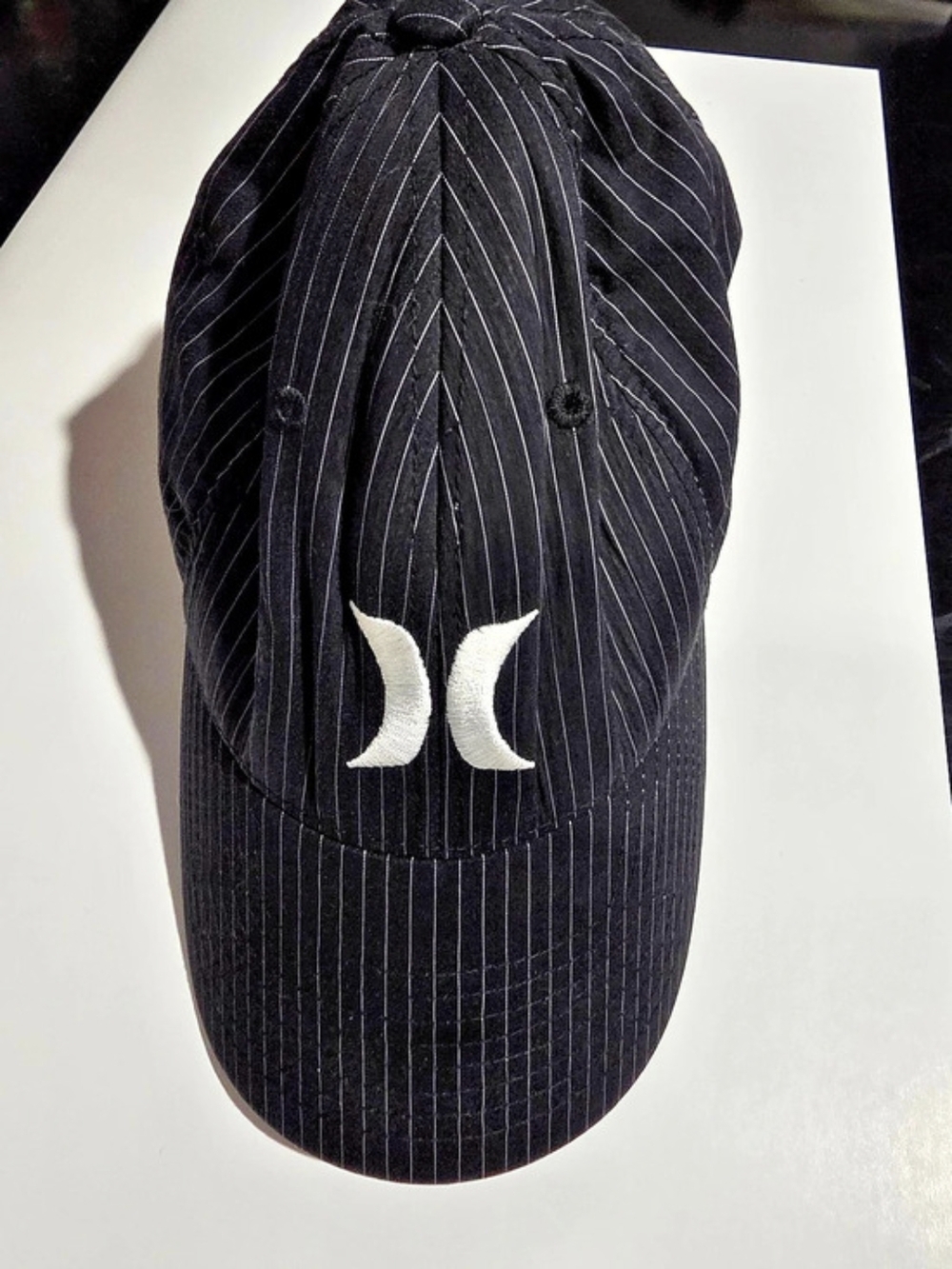 Hurley Pinstripe Flexfit Hat Black
